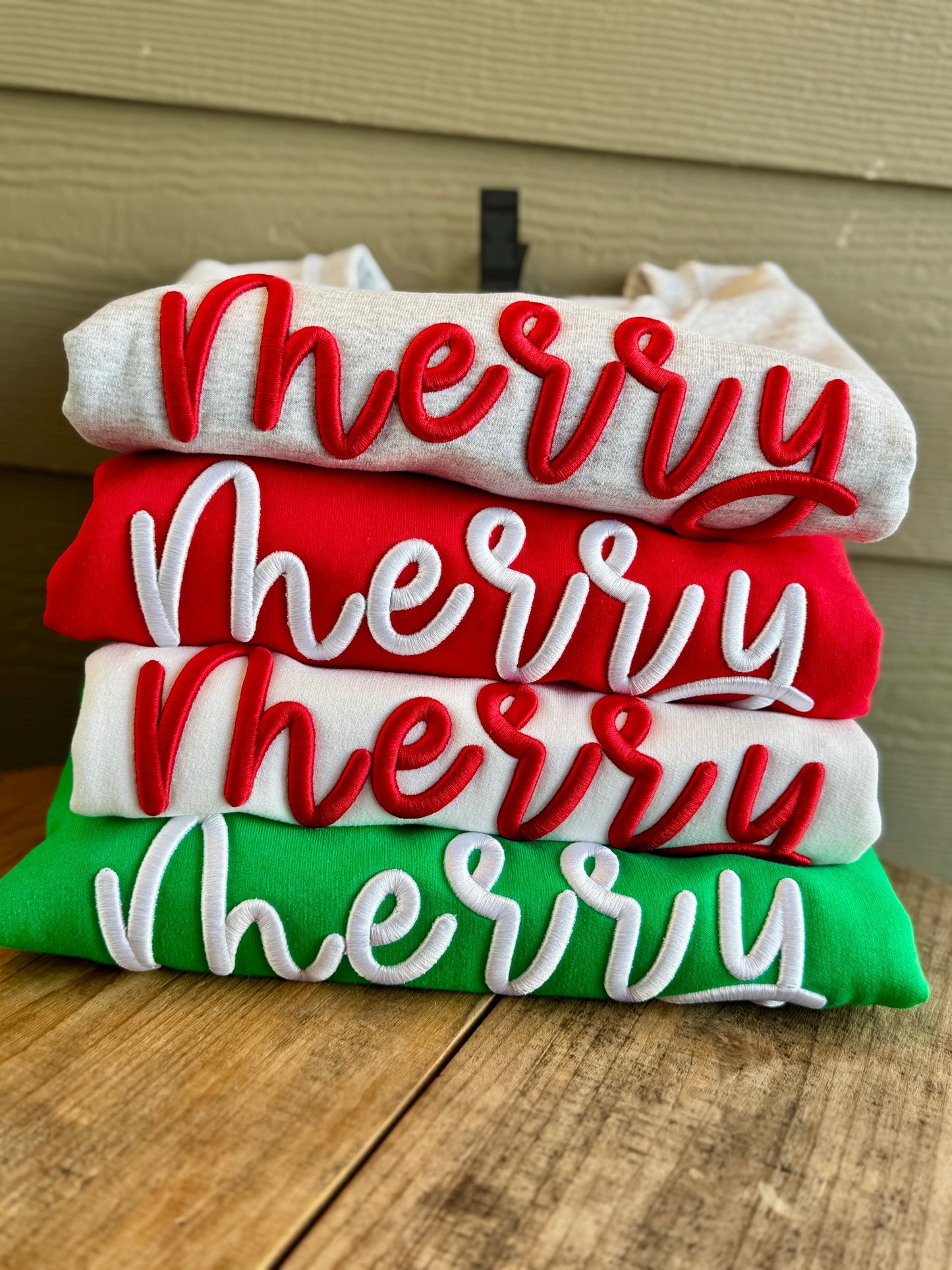 Merry 3d Puff Crewneck