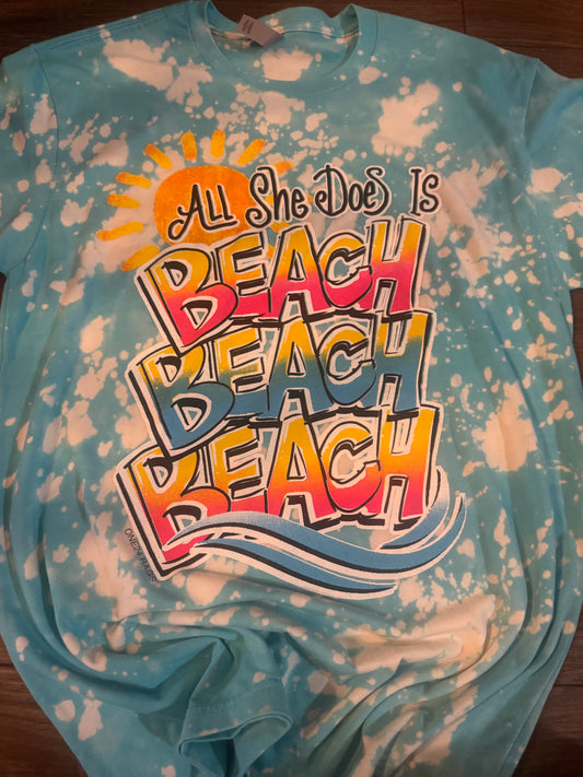 All She does is Beach Beach Beach - medium