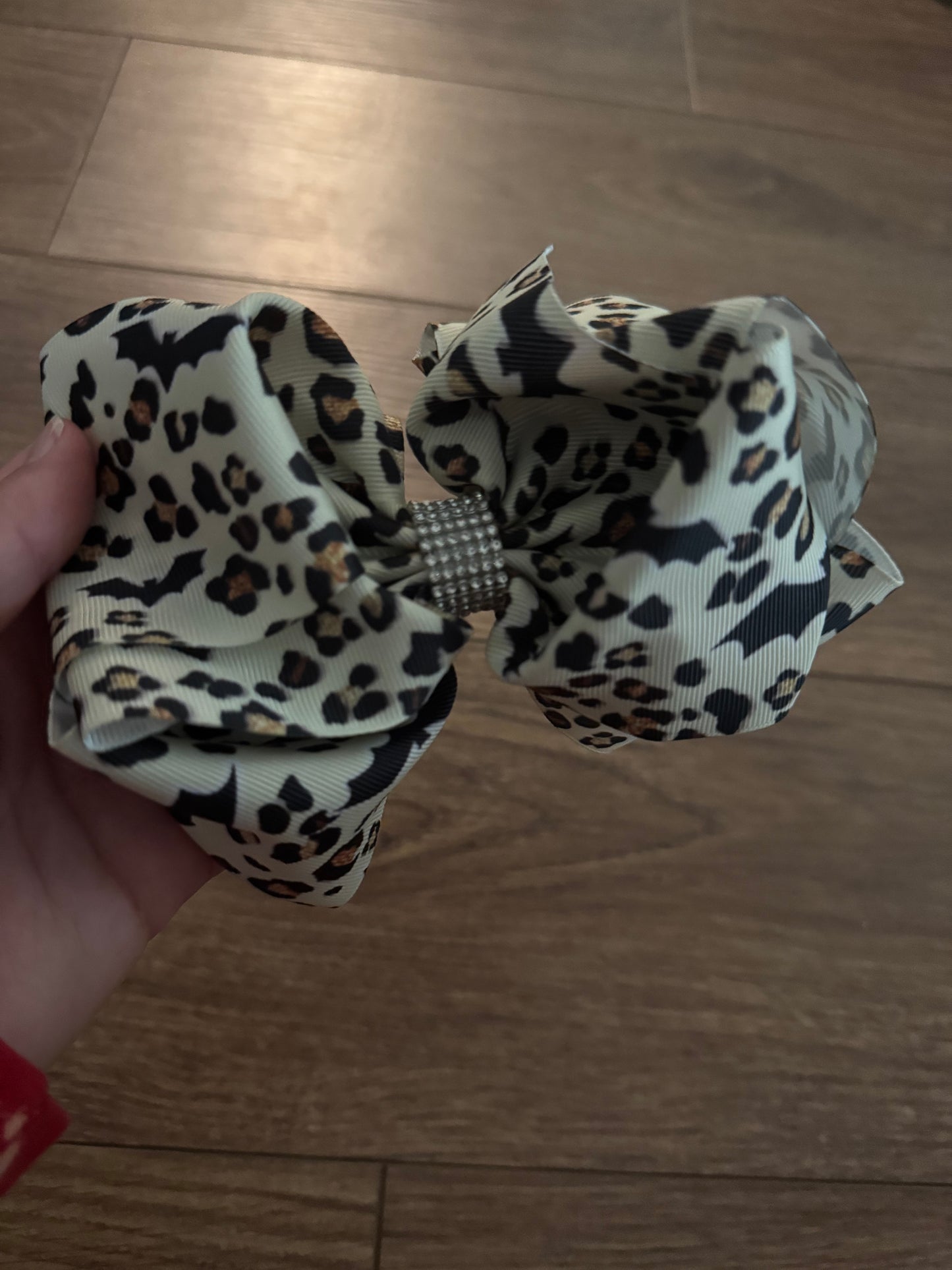 Halloween Leopard Bow