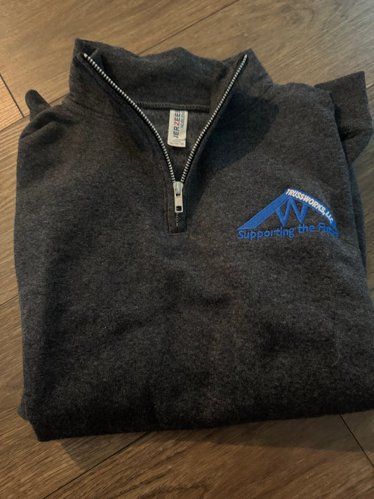 Trussworks 1/4 Zip Sweatshirt - medium