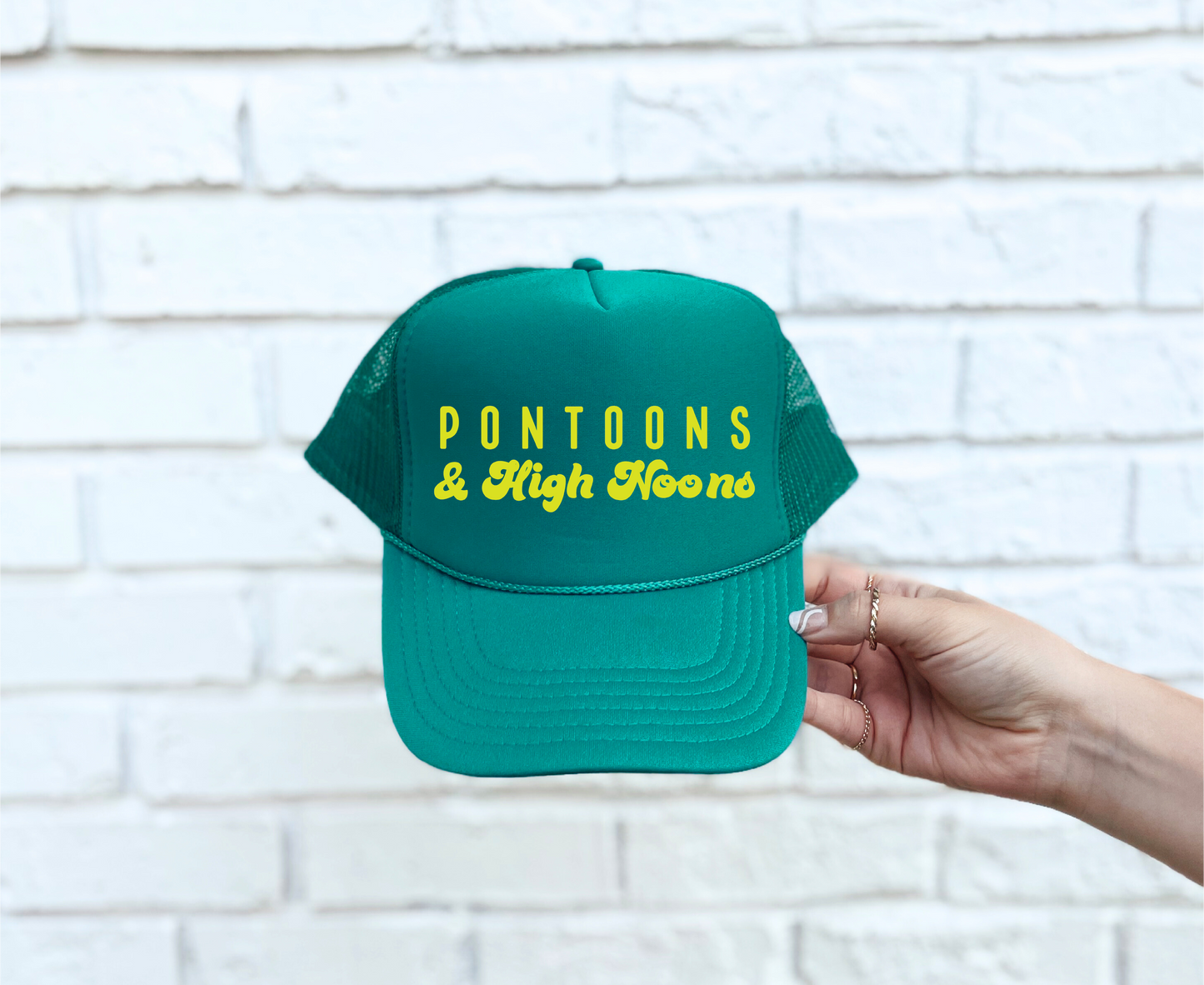 Pontoons & High Noons DTF Printed Trucker Hat