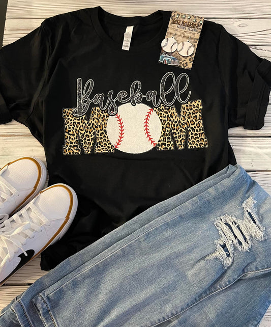 Baseball Mom- Leopard