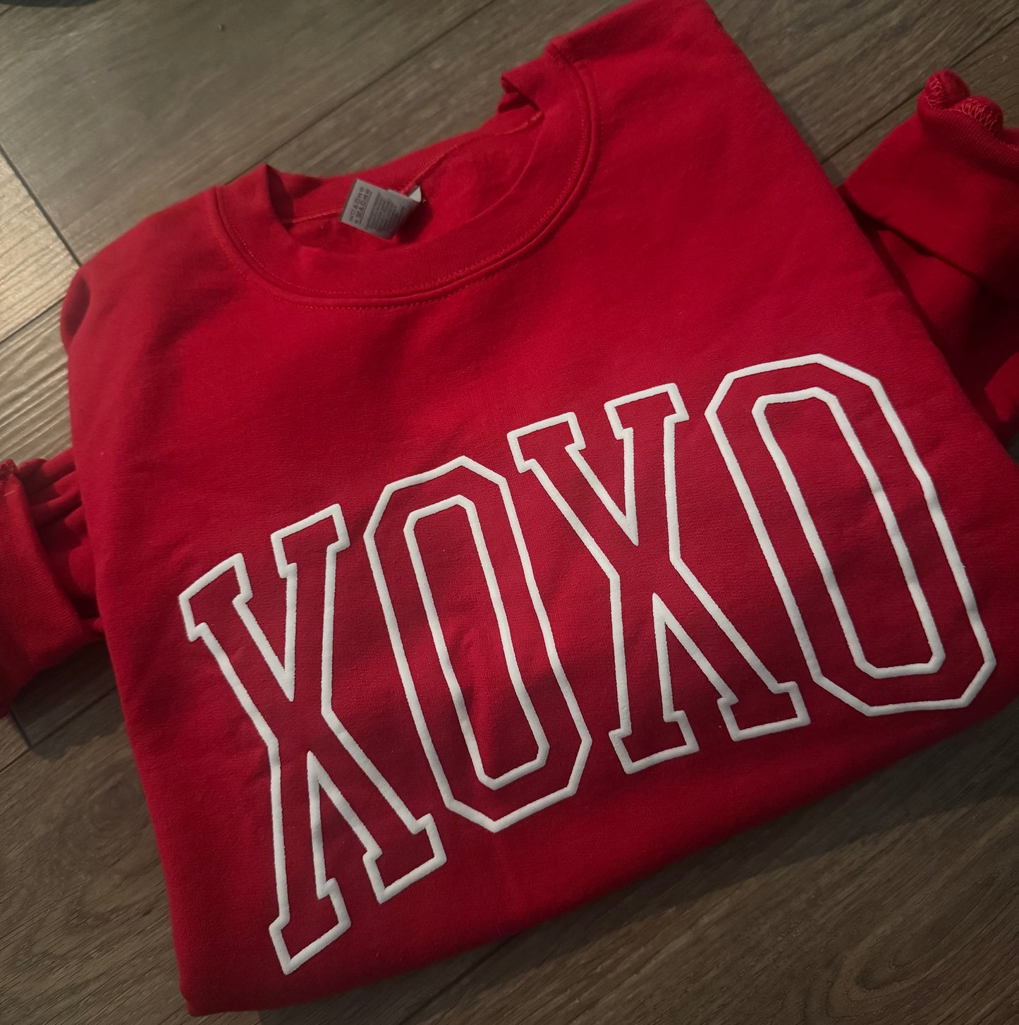 Xoxo red sweatshirt - medium