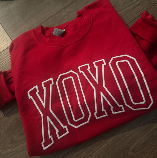 Xoxo red sweatshirt - medium