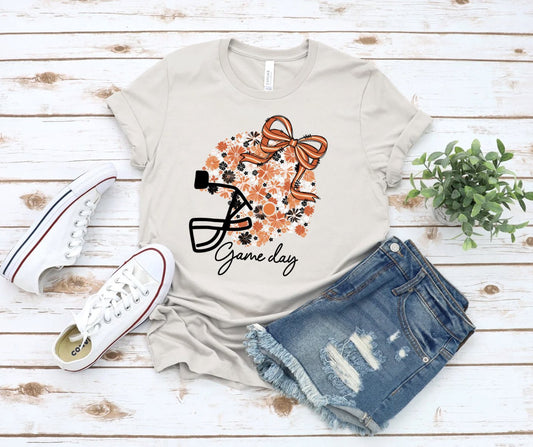 Gameday Floral Helmet Hornet Texas Orange