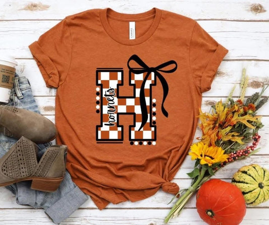 Checkered Coquette Hornet Tee