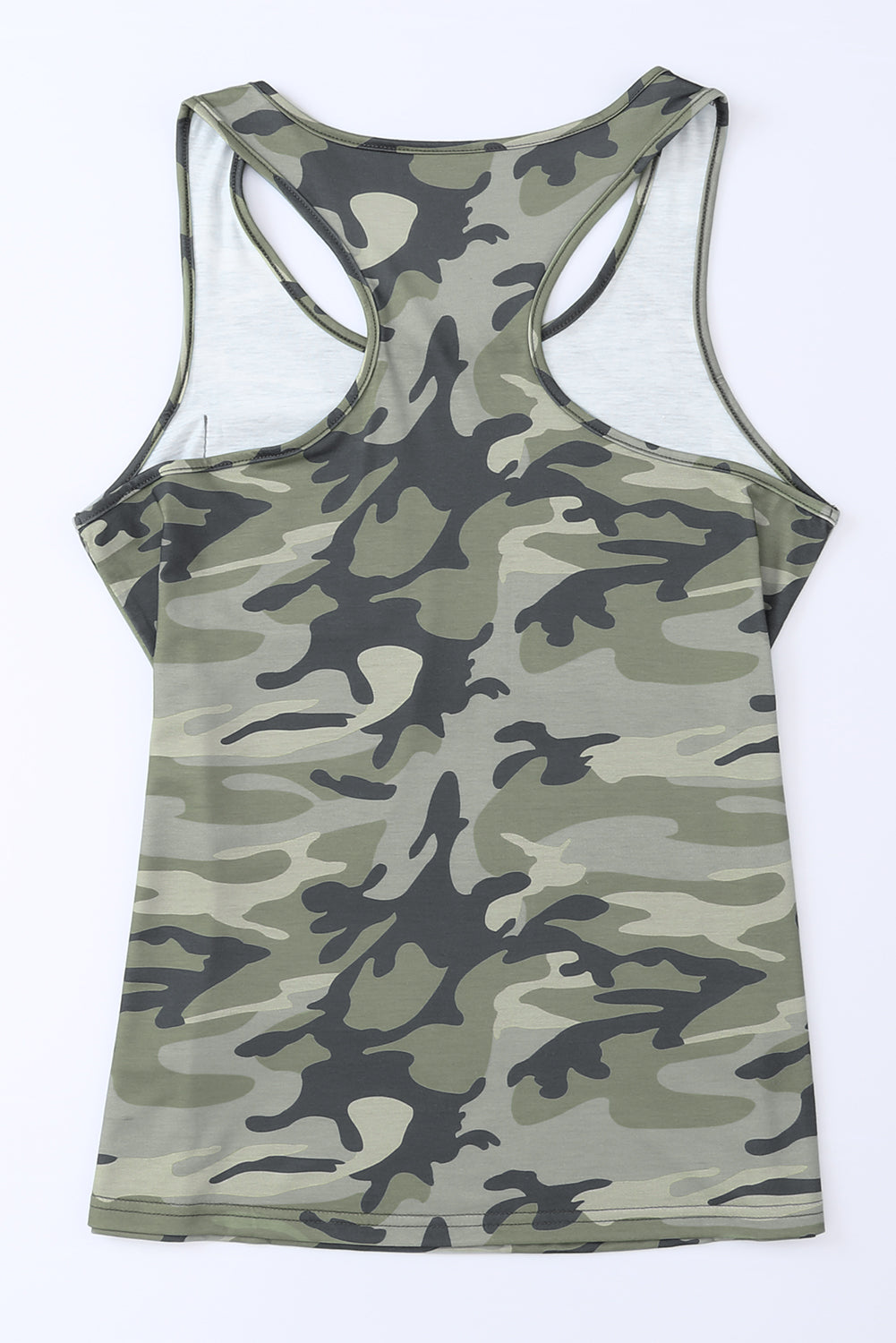 Stars Stripes Pocket Camo Tank Top