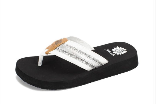 Yellow Box Flip Flops