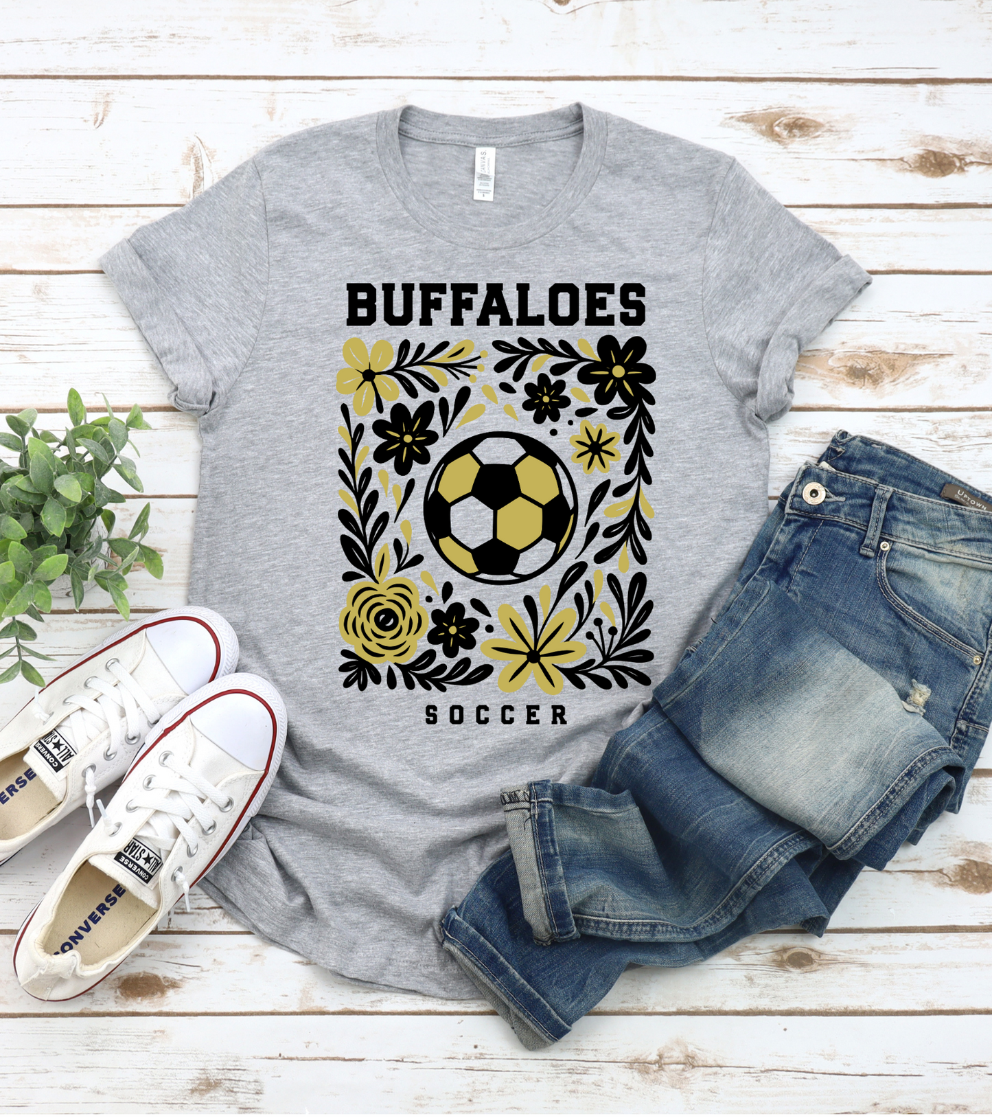 Buffaloes Floral Soccer