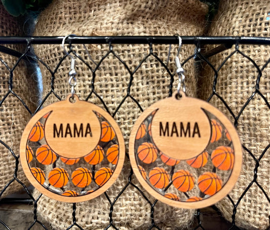 Basketball Mama Wood & Acrylic