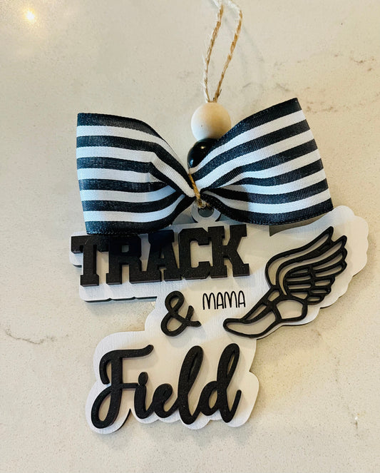 Track & Field Mama Bag Tag