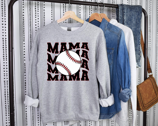 Baseball Mama Wave- Crew