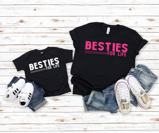 Besties For Life- White & Pink
