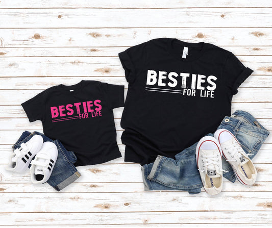 Besties For Life- Pink & White