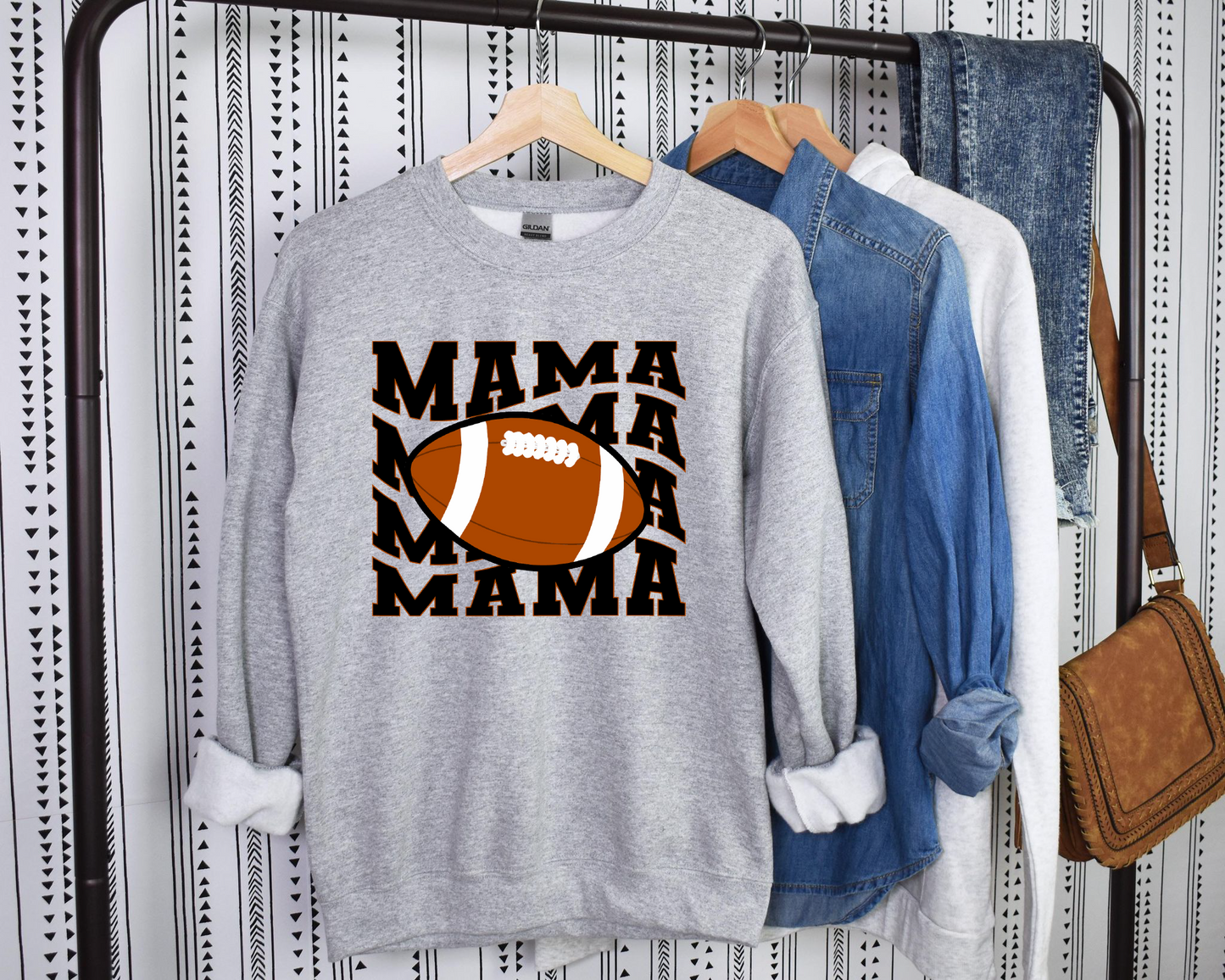 Football Mama Wave- Crew