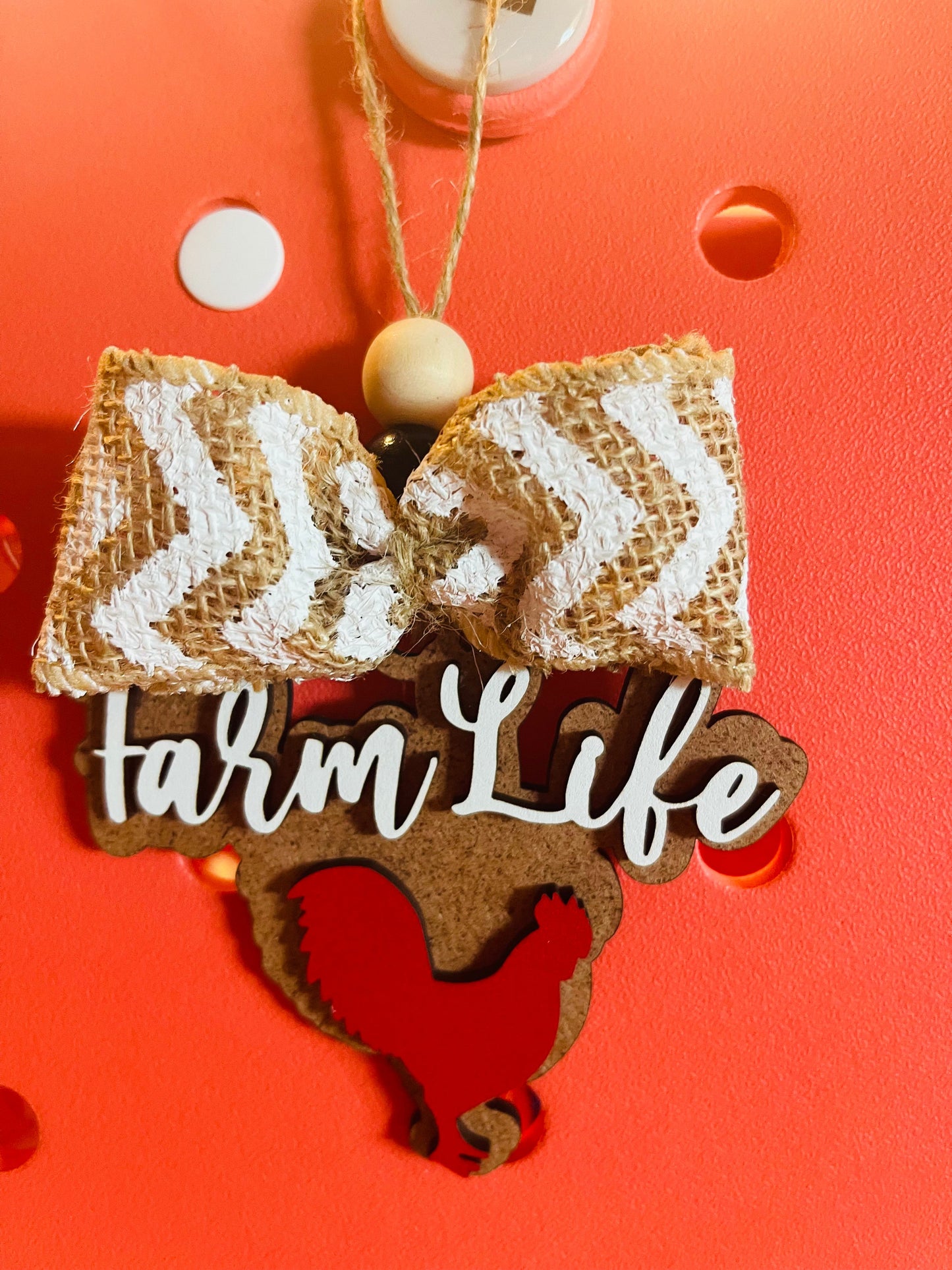 Farm Life Bag Tag/Car Charm