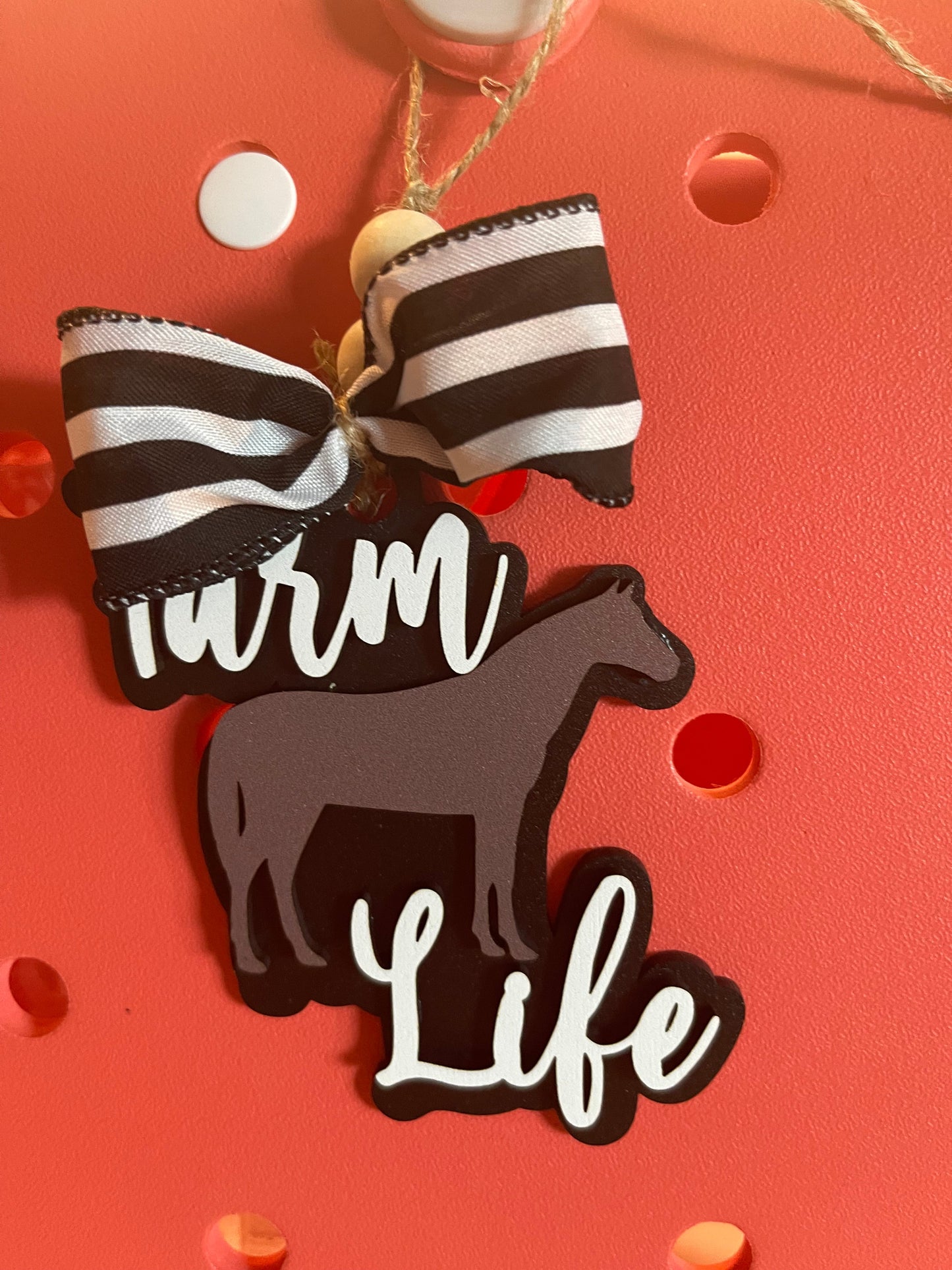 Farm Life Bag Tag/Car Charm