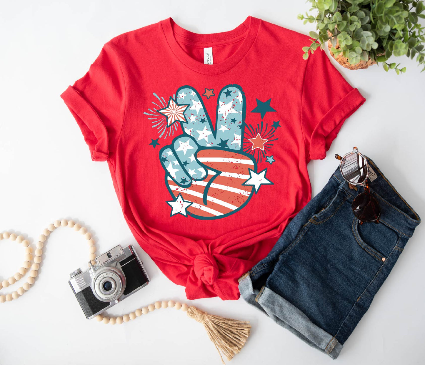 Patriotic Peace Sign