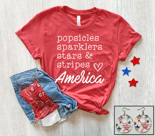 Popsicles, Sparklers, Stars & Stripes