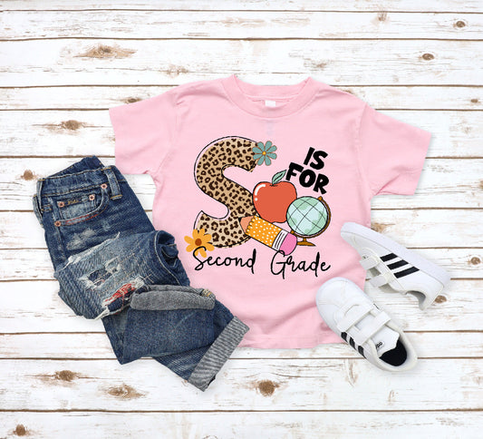 S is for Second Grade- Leopard