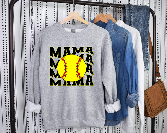 Softball Mama Wave- Crew
