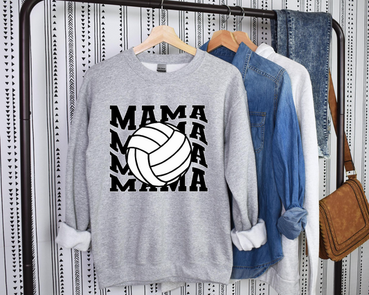 Volleyball Mama Wave- Crew